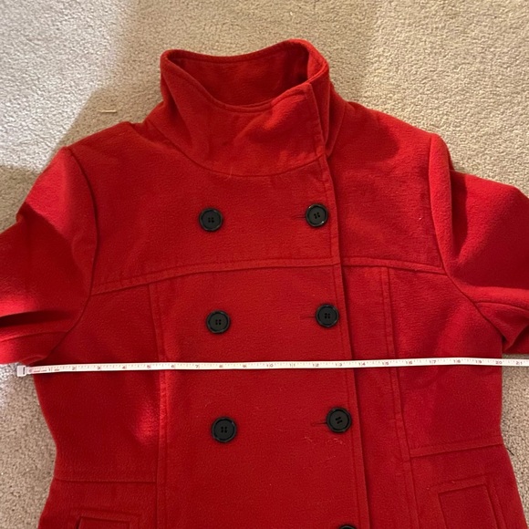 Red peacoat jacket - Picture 5 of 6